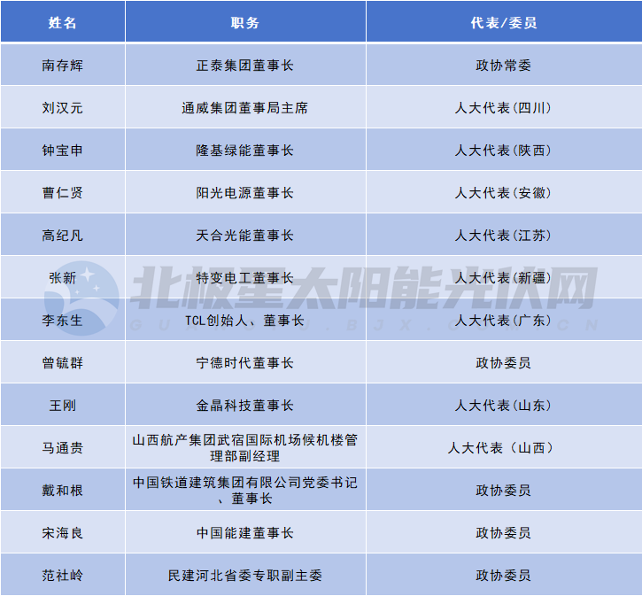 兩會聲音 | 13位代表委員為光伏產業發展建言獻策